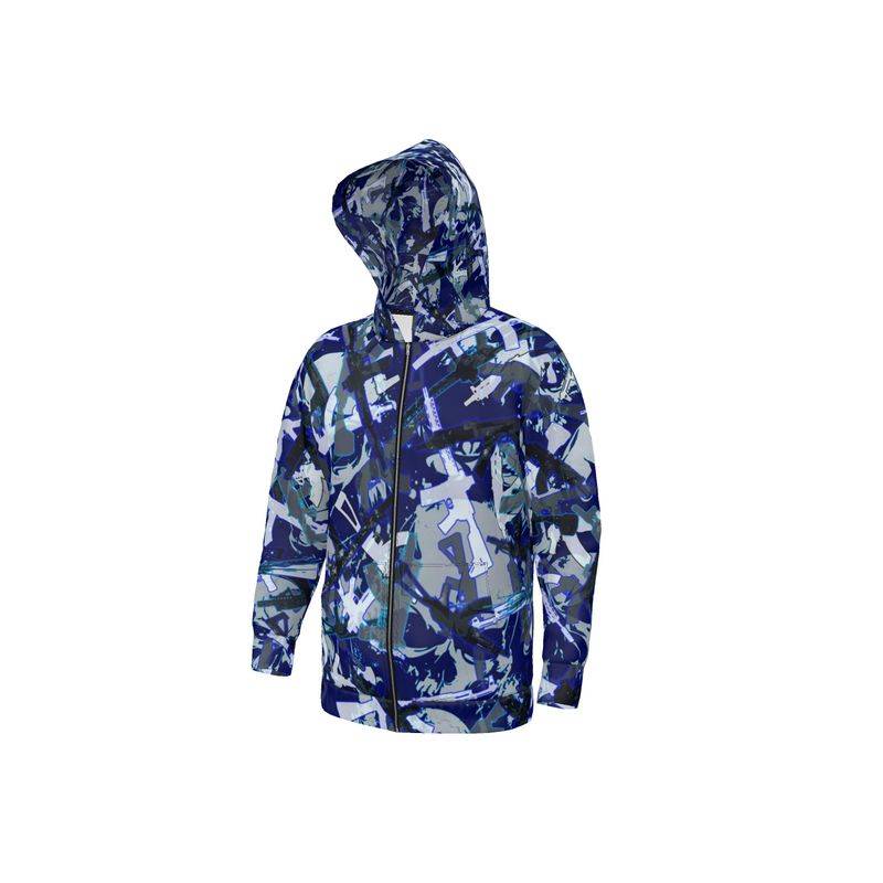 Blue Camo Black Rifle Navy SEAL Snow Marine Gun Camo Hoodie